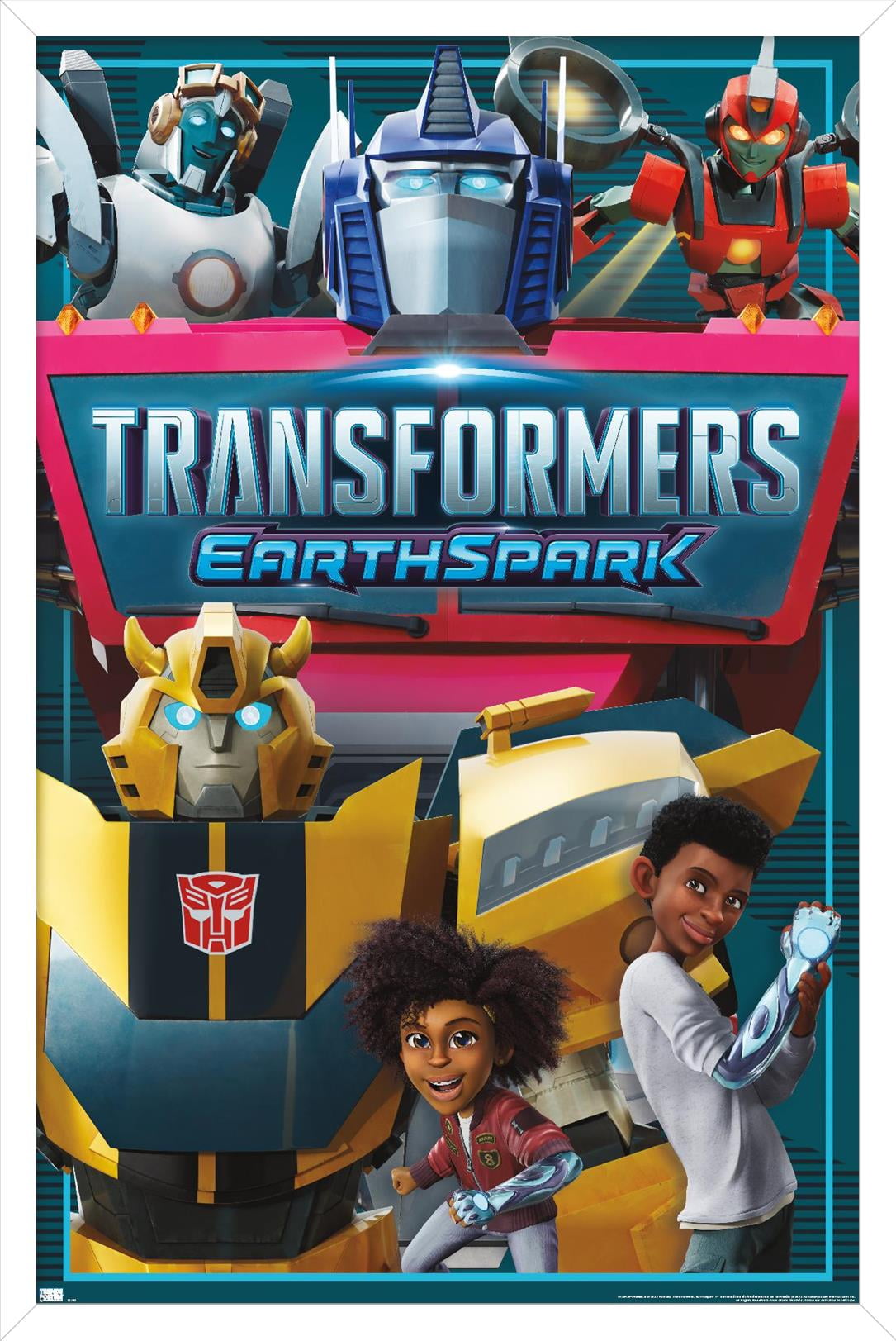 Transformers Earthspark Group Wall Poster, 22.375" x 34" Framed