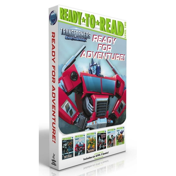 Transformers: Earthspark Ready for Adventure! (Boxed Set): Meet Twitch and Thrash!; It's Optimus Prime Time!; Bumblebee's Big Mission; , (Paperback)