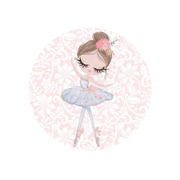 Ballerina Edible Icing Image Cake topper, by Tnct.