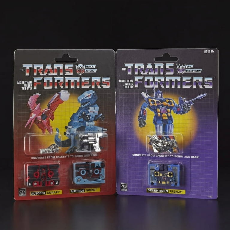 Transformers Vintage G1 Dinocassettes Gurafi, Noizu and Frenzy Reissue - 3-pack Transformers Vintage G1 Dinocassettes Gurafi, Noizu and Frenzy Reissue - 3-pack