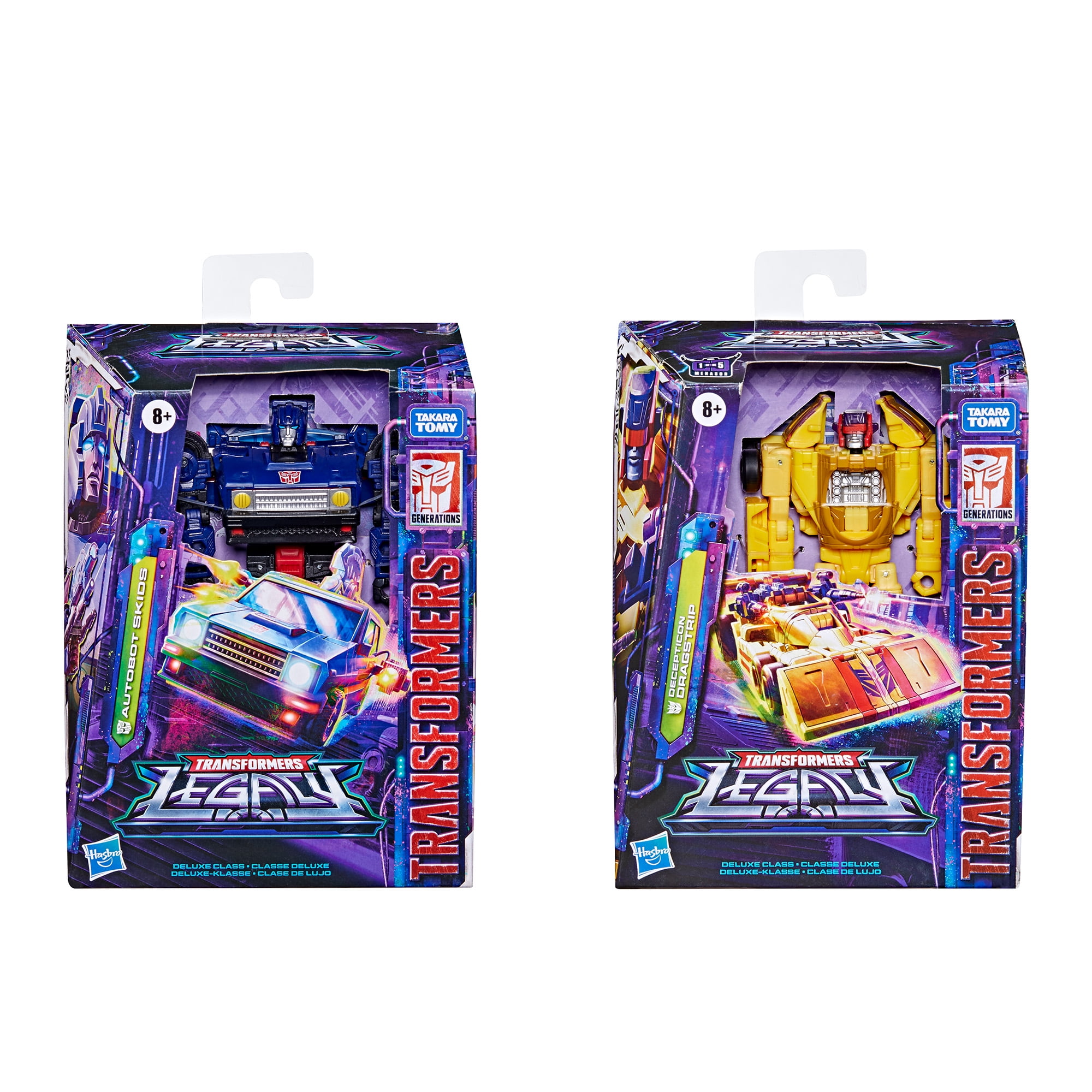 Transformers G1: Powerdasher F1 Dasher and Decoy #12 Skids