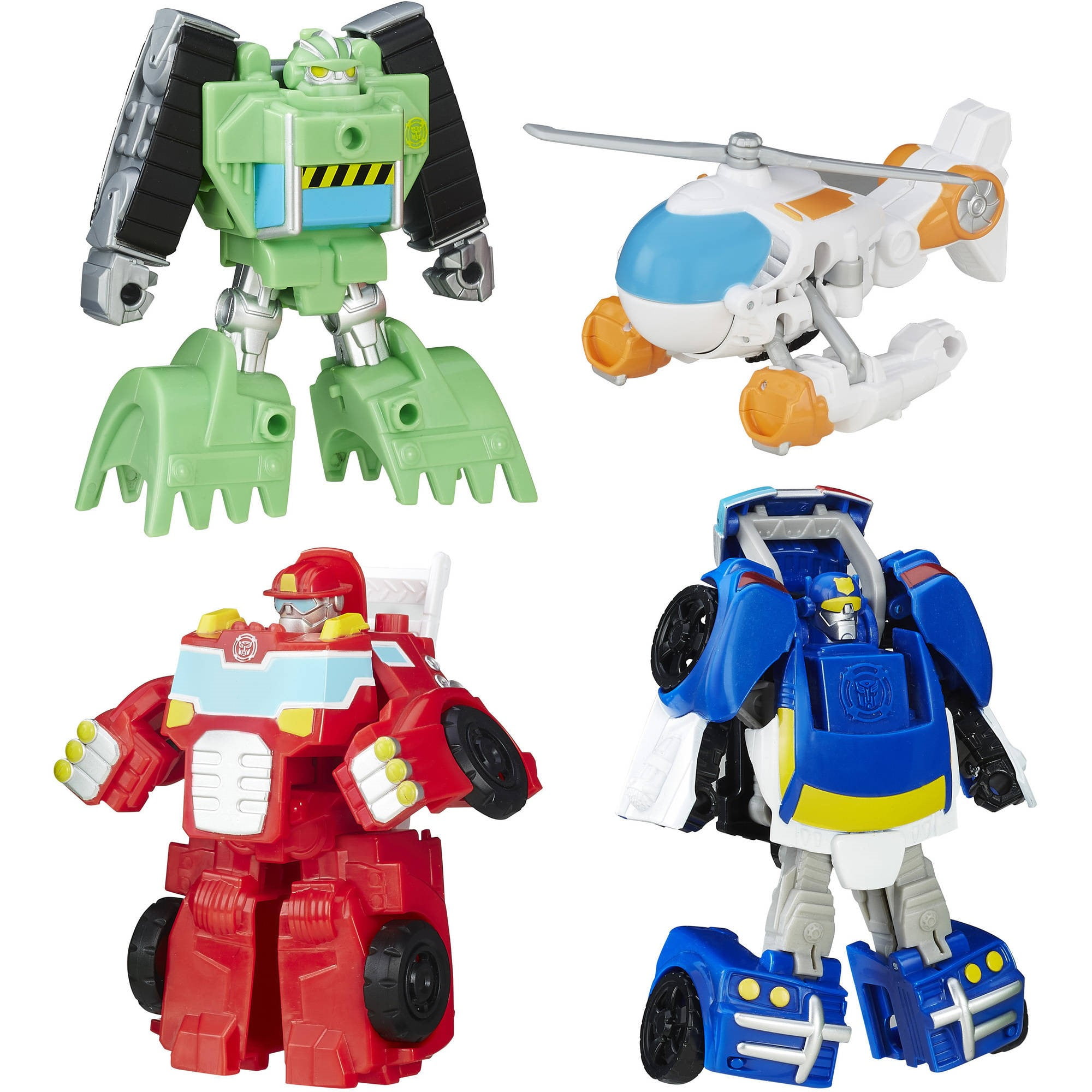 Transformers Griffin Rock Conversion Ages 3-7 Playskool Action Figures, 4 Pack