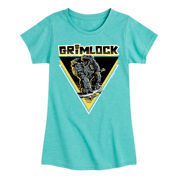 Transformers - Grimlock Skateboard - Girls Fitted Short Sleeve T-Shirt