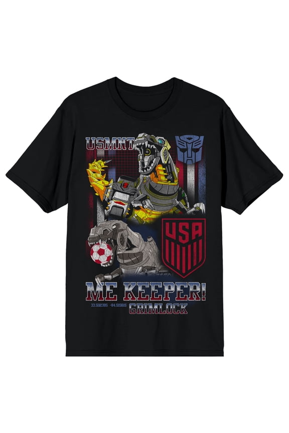 Transformers Grimlock USMNT USSF Short Sleeve Tee for Men-XXL