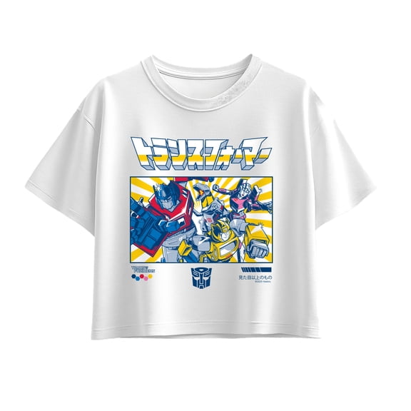Transformers - Group Photo Short Sleeve Boxy Graphic T-Shirt