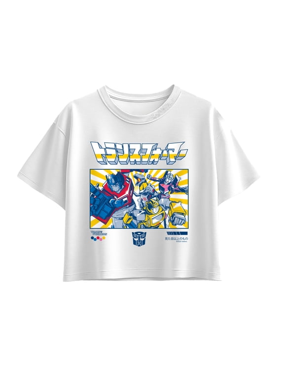 - Group Photo Girls' Short Sleeve Boxy Graphic T-Shirt