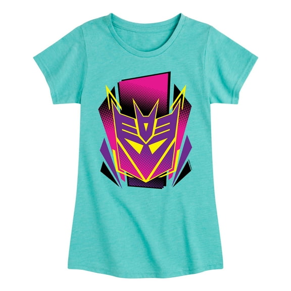 Transformers - Halftone Icon Decepticon - Girls Fitted Short Sleeve T-Shirt
