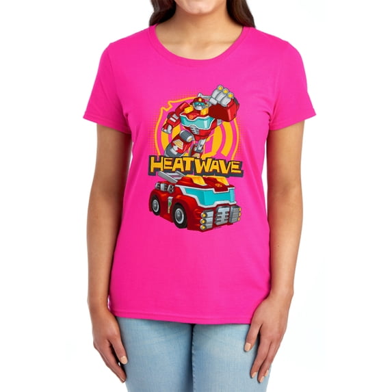 Transformers Heatwave Women's T Shirt, Hot Pink, 2X-Large