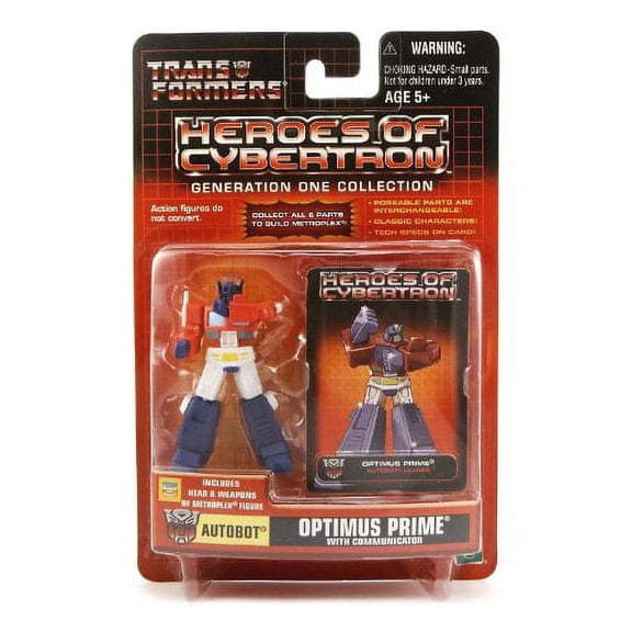 Transformers Heroes of Cybertron Generation One Collection: Autobot Leader Optimus Prime with Communicator