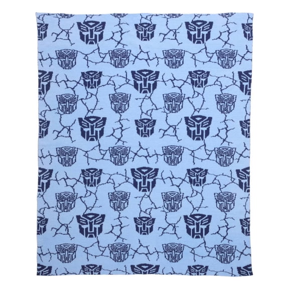 Transformers Intarsia Throw Blanket - 50 in X 60 in