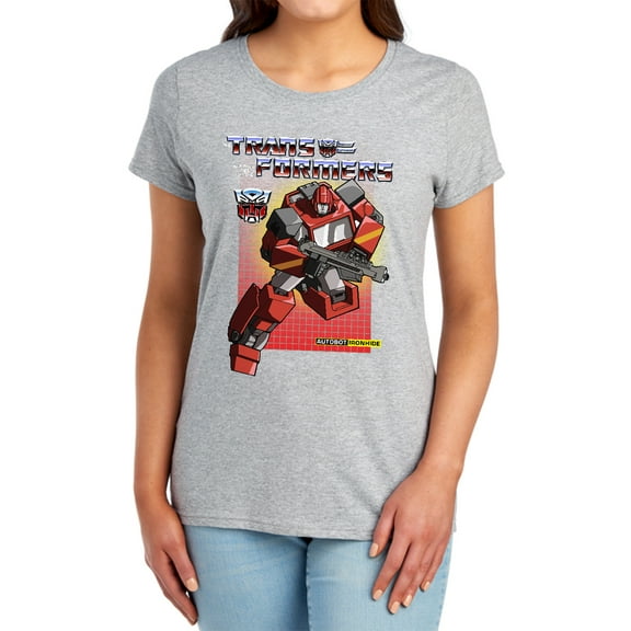 Transformers Ironhide Women's T Shirt, Athletic Heather, Large