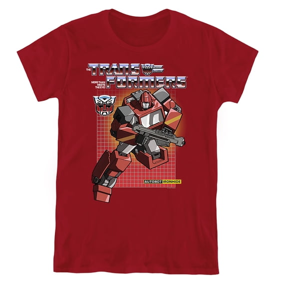 Transformers Ironhide Women's T Shirt, Cardinal, Medium