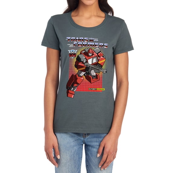 Transformers Ironhide Women's T Shirt, Charcoal, Medium