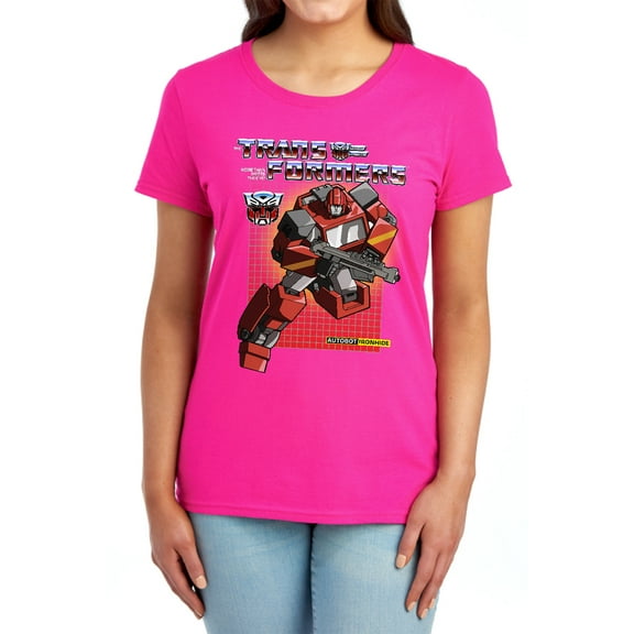 Transformers Ironhide Women's T Shirt, Hot Pink, Medium