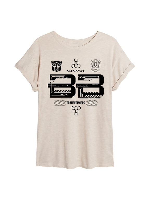 - Jersey - Juniors Oversized Graphic T-Shirt