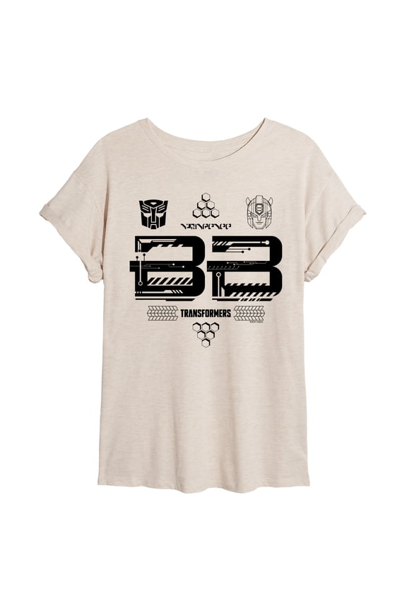 - Jersey - Juniors Oversized Graphic T-Shirt