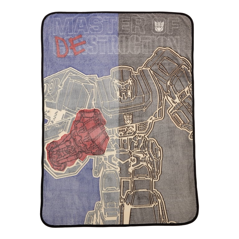 Transformers Kids Fleece Throw Blanket, 46x60, Glows-In-The-Dark