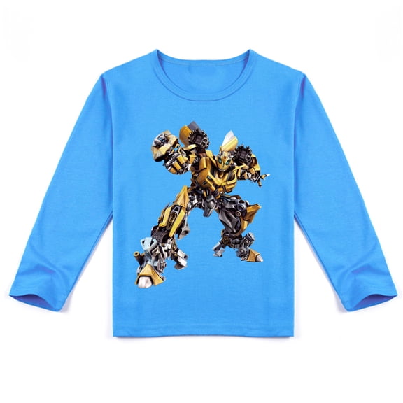 Transformers Kids' Long Sleeve T-shirt, Breathable Fabric and Adorable Print, Autumn Staple
