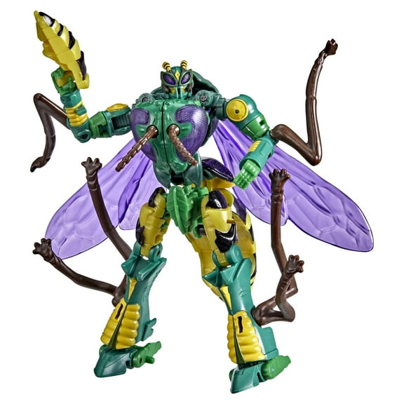 Transformers Toys Generations War for Cybertron: Kingdom Deluxe WFC-K34 Waspinator Action Figure - 8 and Up, 5.5-inch