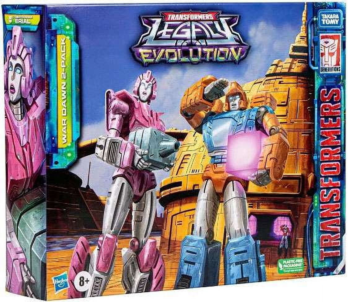 Transformers Legacy Evolution Cybertronian Erial & Dion Action Figure 2-Pack (War Dawn)