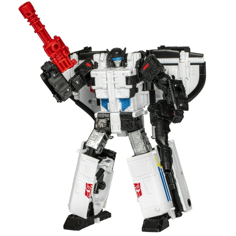 Transformers Legacy United: Overcharge Leader Class – Action Figure Convertibile 3-in-1, 19 Cm, Con Spada E Blaster - 2