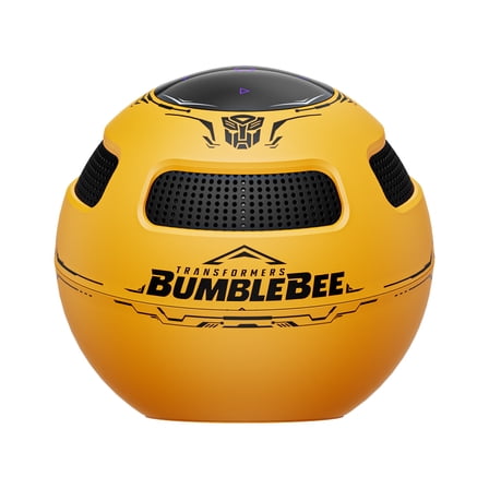 Transformers Licensed Wireless Earbuds, Bumblebee Yellow/ Shockwave Black, Bluetooth 5.3 TWS Earphones with Hi-Fi Metal Diaphragm, Type-C Fast Charging Case, Auto Pairing, Touch Control