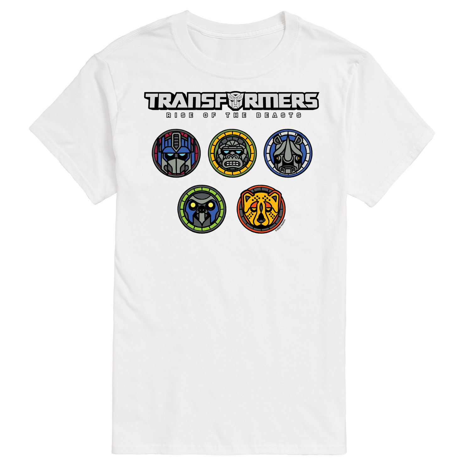 Transformers Logo With Badges Adult Short Sleeve T Shirt Walmart