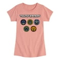 thumbnail image 1 of Transformers - Logo With Badges - Girls Fitted Short Sleeve T-Shirt, 1 of 4