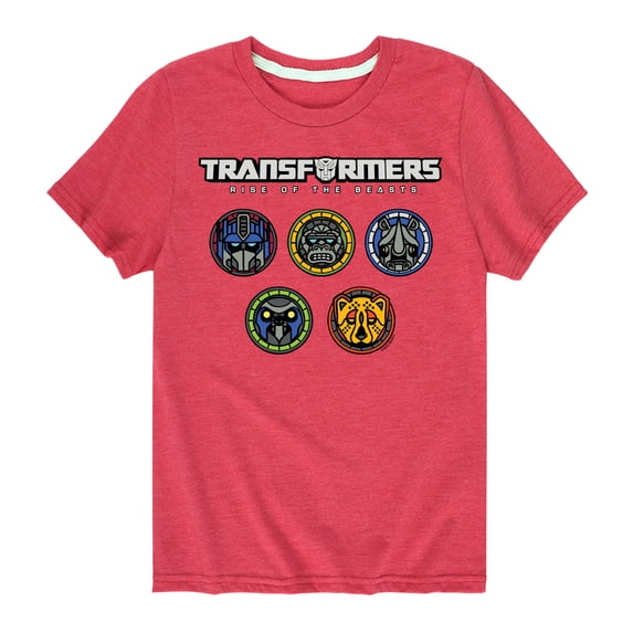 Transformers - Logo With Badges - Kids Toddler And Youth Short Sleeve T - Shirt
