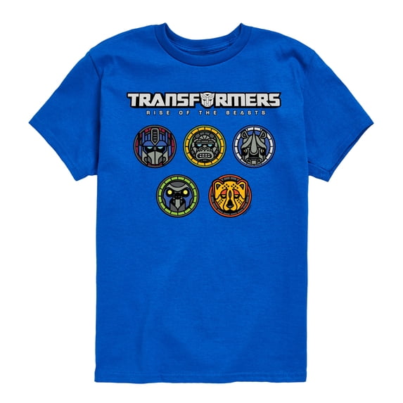 Transformers - Logo With Badges - Kids Toddler And Youth Short Sleeve T - Shirt