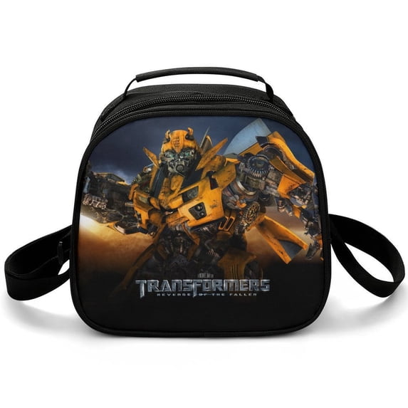 Transformers Lunch Bag, Portable Lightweight Lunch Box, Reusable Lunch Tote Bag, Durable Meal Tote Kit Bag, 7.9x7.9x4.9 Inch