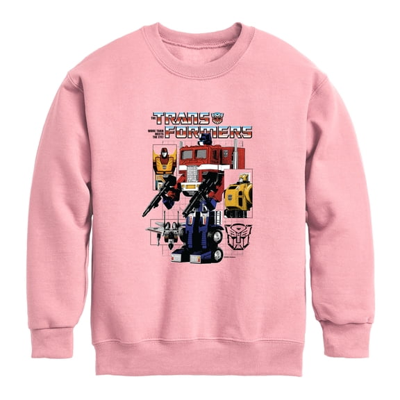 Transformers - Magazine - Youth Boys Crew Fleece Sweatshirt
