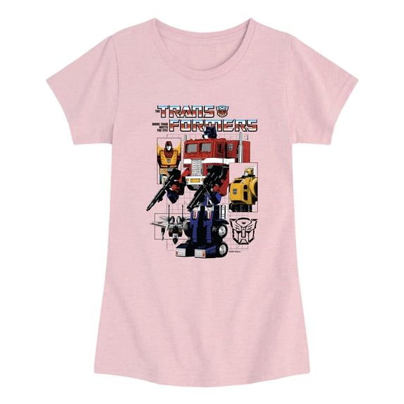 Transformers - Magazine - Youth Girls Fitted Short Sleeve T-Shirt