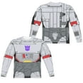 thumbnail image 1 of Transformers - Megatron Costume (Front/Back Print) - Regular Fit Long Sleeve Shirt - Small, 1 of 2