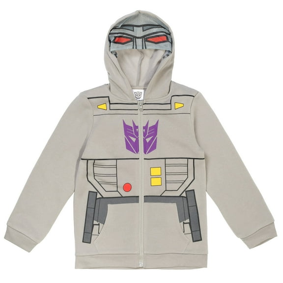 Transformers Megatron Little Boys Fleece Zip Up Hoodie Little Kid to Big