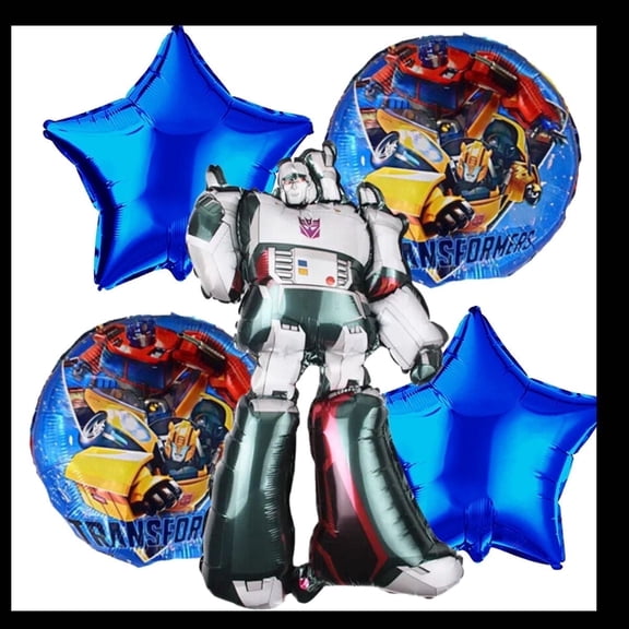 Transformers Megatron Mylar Balloon Set - 5 Piece Party Decoration
