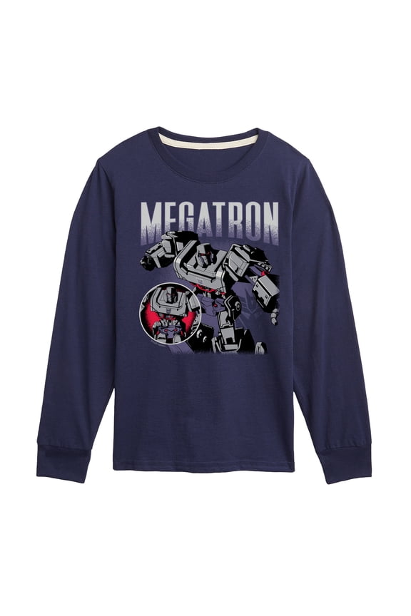 - Megatron Tee - Youth Boys Long Sleeve Graphic T-Shirt