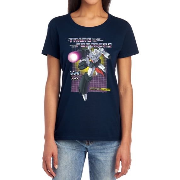 Transformers Megatron Women's T Shirt, Navy, Large
