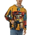 thumbnail image 1 of Men's Hoodie Novelty Pattern Long Sleeve Unisex Pullover Hoodies Casual Hooded Sweatshirt with Pocket, 1 of 8