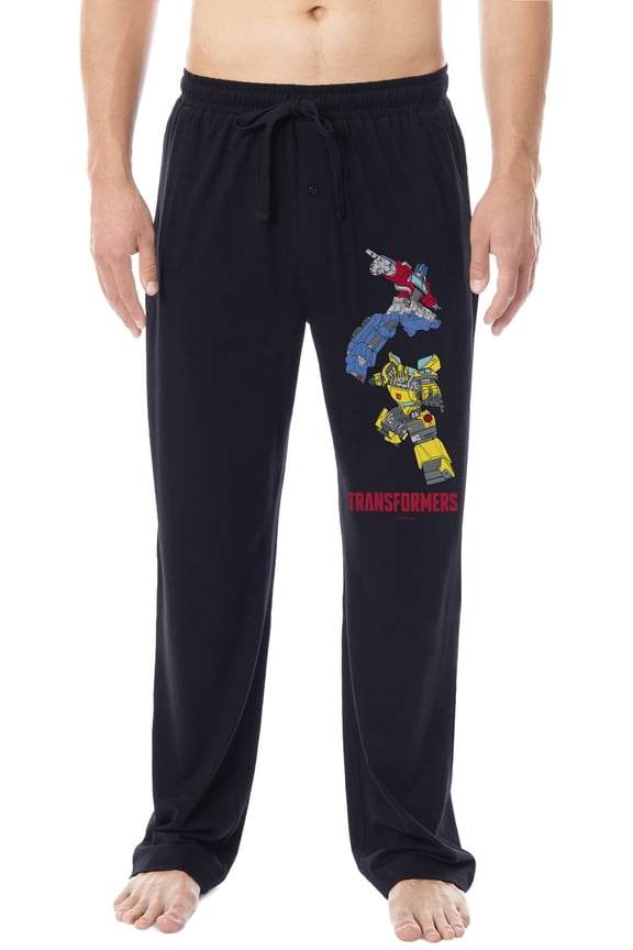 Transformers Men's Optimus Prime Bumblebee Sleep Lounge Pajama Pants For Adults