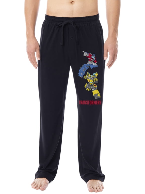 Transformers Men's Optimus Prime Bumblebee Sleep Lounge Pajama Pants For Adults