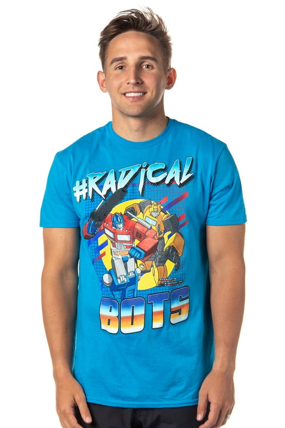 Transformers Men's #Radical Bots More Then Meets The Eye Graphic T-Shirt