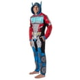 thumbnail image 1 of Transformers Men's Retro Autobots Character Hooded One Piece Union Suit Costume Pajama Loungewear Sleepwear, 1 of 8