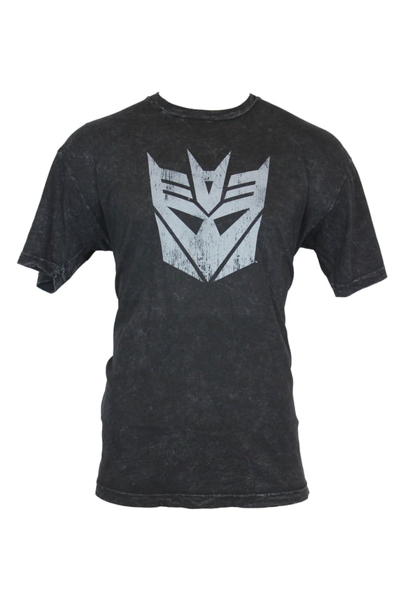 Mens T-Shirt - Decepticon Logo Distressed Stonewashed Image (Small)