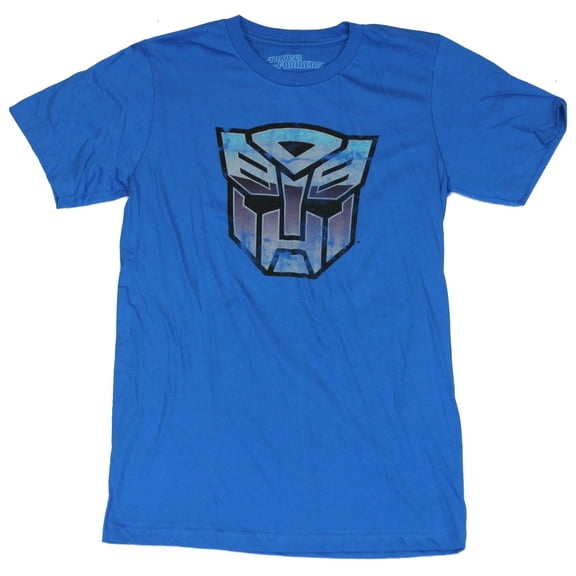 Transformers Mens T-Shirt -  Distressed Three Tone Autobot Logo Image (Small)