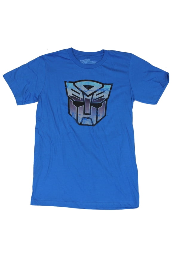 Mens T-Shirt -  Distressed Three Tone Autobot Logo Image (Small)