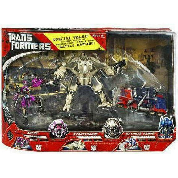 Transformers Movie Battle Damaged Transformers Action Figure 3-Pack