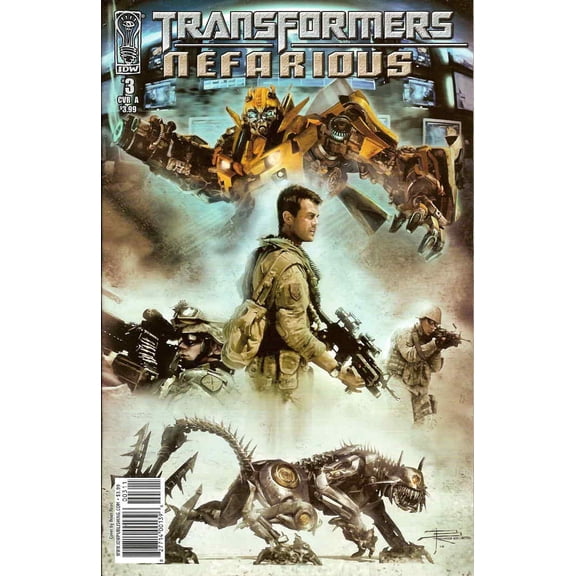 Transformers: Nefarious #3A VF ; IDW Comic Book
