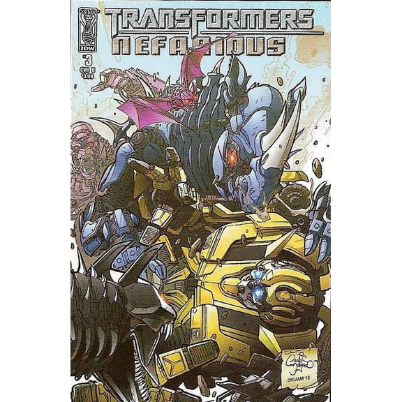 Transformers: Nefarious #3B VF ; IDW Comic Book