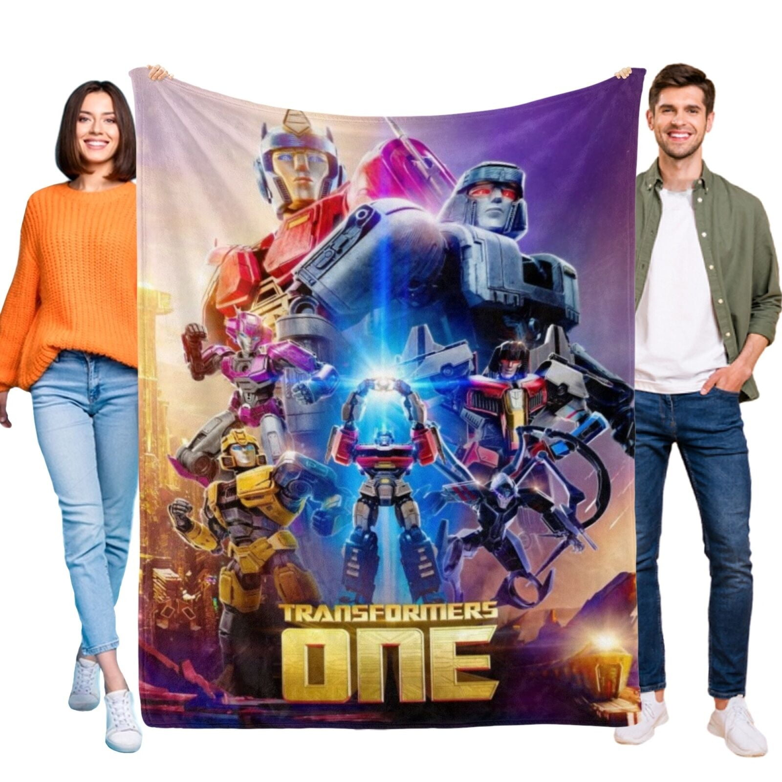 Transformers One 2024 Flannel Blanket Digital Printed Gift Soft